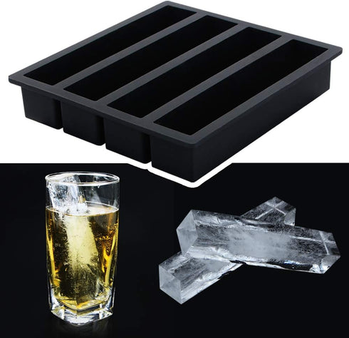 Webake Silicone Ice Cube Trays Butter Mold Set of 2, Easy Release Long Ice Cube Sticks For Cocktail and Whisky, Baking Mold For Instant Pot...