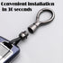 Universal Keychain for Men and Women,Simplicity Key Ring Clip, Double layer buckle Car Key chain...
