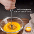 Stainless Steel Egg Whisk, Hand Push Rotary Whisk Blender, Versatile Milk Frother, Hand Push Mixer Stirrer for Blending, Whisking, Beating & Stirr...