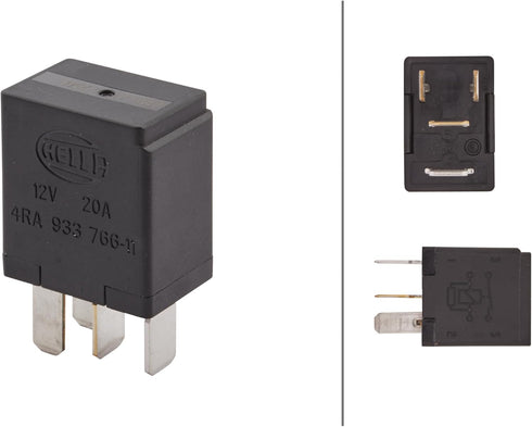 HELLA 933766111 Micro Relay 12V 20A SPST RES, Multi...