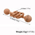 2pcs Beech Wood Ring Rattle Chew Wood Beads Rattling Teething Gym Montessori Toys Wooden Educational Ring Rattle (Rattle 2pcs)...