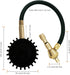 2 in 1 Professional Rapid Air Down Tire Deflator Pressure Gauge 75Psi?Rapid Air Down Offroad Kit with Special Chuck for 4X4 Large Offroad Tires on...