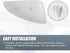X AUTOHAUX Car Rear View Left Driver Side Mirror Cover Cap Replacement White for Mazda CX-30 2020-2023 Mirror Guard Covers Exterior Decoration Tri...