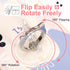 Cat Phone Ring Holder - EI Sonador Clear Cell Phone Ring Holder Transparent Stand Finger Grip (1 Silver + 1 Rose Gold Cat)......
