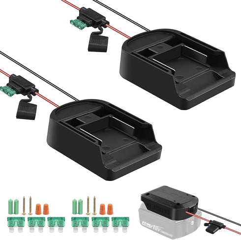Power Wheel Adapter for Makita 18V Battery, Power Converter Adapter with Switch Fuse 30A 16 Gauge Wire for Rc Car Robotics Rc Truck, fit for Makit...