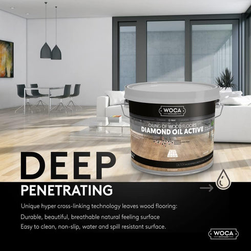 WOCA Denmark - Diamond Oil Active, Smoke Brown -0.9 oz- Wood Finish - Stain and Protection for Furniture, Floors,Trim and Cabinets...