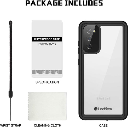 Lanhiem for Samsung Galaxy S20 FE Case, IP68 Waterproof Dustproof with Built-in Screen Protector, Heavy Duty Full Body Protective Phone Case for G...