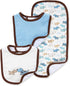 Little Me baby boys and bib burp cloth sets, Cute Puppies, One Size US...