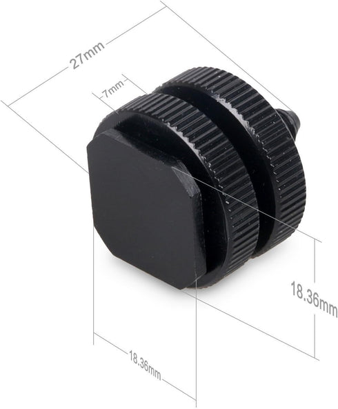 SLOW DOLPHIN 1/4 Inch Hot Shoe Mount Adapter Tripod Screw for DSLR Camera Rig(2 Packs)...