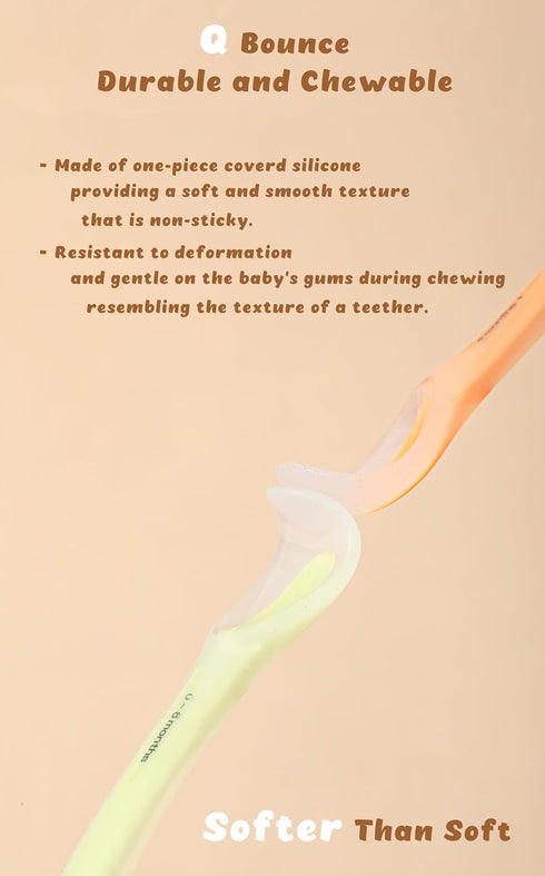 Baby Spoons, First Stage Feeding For Baby, Soft Silicone, Toddler spoon, Baby's First Foods Spoon Set with Travel Case, Gum-Friendly, Baby Gifts, ...
