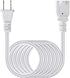 US AC Power Extension Cable Cord SPT-2 16AWG/2C 125V 13A 2-Prong Polarized Male to Female Extension Cord for NEMA 1-15P to NEMA 1-15R (10 ft, Whit...