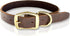 Leather Dog Collar Heavy Duty Hardware Dog Collars Full Grain Ultra Soft and Comfort Genuine Cowhide Metal Buckle Thick Belt Collar for Small Medi...