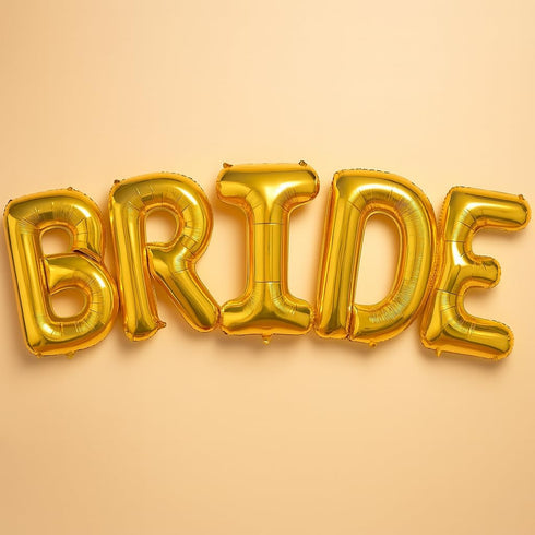 KatchOn, Giant Bride Balloons Gold - 40 Inch | Bachelorette Party Decorations | Gold Bride Balloon for Bridal Shower Decorations | Bridal Shower B...