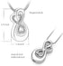 Infinity Love Urn Pendant Stainless Steel Snake Chain Cremation Jewelry for Ashes for Woman Free Filling Tools Include...
