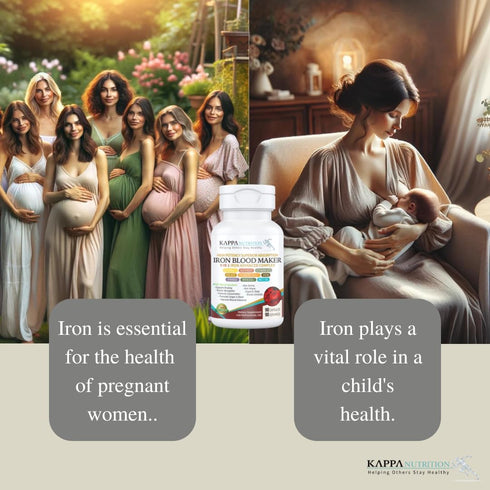 (90 Capsules), Iron 26mg, Vitamin C & Orange 150mg, Folate 667mcg DFE, Vitamin B12, Beetroot, Brewers Yeast, Broccoli & MCT Oil 9 in 1 Advanced Co...