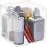 Clear Acrylic Square Cube Boxes, Worasign Plastic Square Cube Containers with Lid Plastic Storage Organizer 5.9x5.9x5.9 Inches for Candy Pill,Tiny...