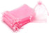 100Pcs Pink Organza Bags 3x4 inch, Small Mesh Gift Bags Drawstring Baby Shower Favor Bag Jewelry Wedding Party Candy Pouches...