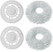 Vacuum Cleaner Mop Pads Cloth,Replacement Parts Cleaner Mop Pads Cloth Mop Holder for Dreametech S10/S10PRO Robot Vacuum Cleaner (4)...