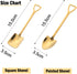 Shovel Spoon Dessert Spoons- 4pcs Ice Cream Spoon Gold Shovel Shape Spoons Mini Long Handle Coffee Afternoon Teaspoon for Home Kitchen Restaurant ...