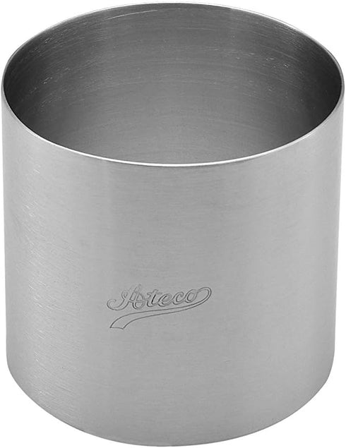 Ateco Round Cake Ring Dessert Mold, 3" High x 3.125" Diameter, Stainless Steel...