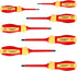 7 PCS 1000V Insulated Screwdriver Set, 3 Phillips and 4 slotted Screwdrivers, with Voltage Tester, CR-V Magnetic Tips, Professional Electrician El...