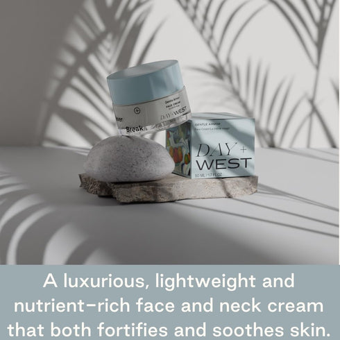 Gentle Armor Face + Neck Cream | Luxurious Skin Care for Sensitive Skin | Facial Moisturizer with Squalane, Organic Prickly Pear, Hyaluronic Acid,...