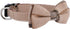 Soft &Comfy Bowtie Dog Collar,Detachable and Adjustable Bow Tie Collar,for Small Medium Large Pet (S, Brown)...