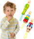 Gadpiparty 3pcs Animal Wooden Whistles for Kids Bulk Adorable Music Instrument Developmental Educational Toys for Baby Toddler Noisemakers Whistle...