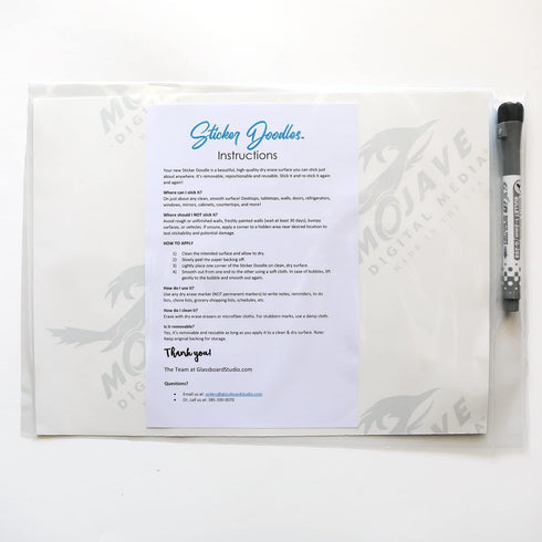 Kid’s Dry Erase Whiteboard Chore Chart | Removable and Restickable Adhesive Decal | Fine-Tip Magnetic Marker Included | 9” x 12" (Mythical Creatur...