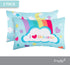 Everyday Kids 2-Pack Standard Size Pillowcases fit Pillows 20 x 26” -100% Soft Breathable Microfiber - Perfect for Toddler Little Girl Twin/Full S...