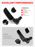 Amazicha Saddlebag Latch Kit Stainless Steel Saddle Bag Lifter Gloss Black fit for Harley Davidson Touring Street Glide Electra Glide Road King Ro...