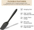 High Heat Flexible Silicone Spoon Spatula - 10.4in Seamless Baking Bowl Scraper and Cooking Scraper for Nonstick Cookware - Silicone Spatulas for ...