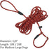 10FT / 20FT Long Slip Lead Dog Leash, 3/8" Thick Nylon Reflective Rope Anti-Choke Training Lead for Medium Large Dogs...