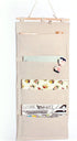 Co-link Linen/Cotton Fabric Wall Door Cloth Hanging Storage Pockets Books Organizational Back to School Office Bedroom kitchen rectangle Home Orga...