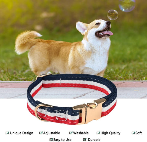 Luxury Dog Collar, Cute Dog Collars, Durable Pet Collars with Metal Buckle Safety for Puppy Small Dogs...