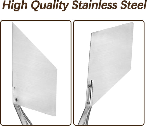 4Pcs Stainless Steel Drywall Corner Tool Set, 2 Inch Inside & Outside Corner Trowel Concrete Tools Hand Tools, Drywall Plaster Tools for Bricklayi...