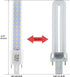 Lidesheng G23 LED Light Bulb 6W Replacement 13W CFL LED Stick PL Bulb G23-2 Pin Base, 360° Beam Angle Cool White 6000K, Driven by 100-277V and CFL...