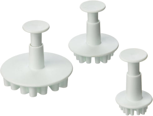esowemsn Set of 3 Snowflake Decorating Fondant Cookie Cake Embossing Tool Big Frozen Plunger Cutter Sugarcraft Cutter Mold...