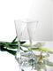 WGV Twist Bouquet Vase, 4" W, 10" H, Clear Square Block Gathering Hurricane Glass Floral Container, Centerpiece, Home Wedding Event Decor, 1 Piece...