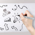 Black Permanent Markers, 8 Pack Fine Tip Black Marker Pens,Water Resistant Marking Pens for Office & School Supplies...