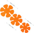 Pot/Pan Protectors-set of 3 Dia. 8" 10" 12" Orange...