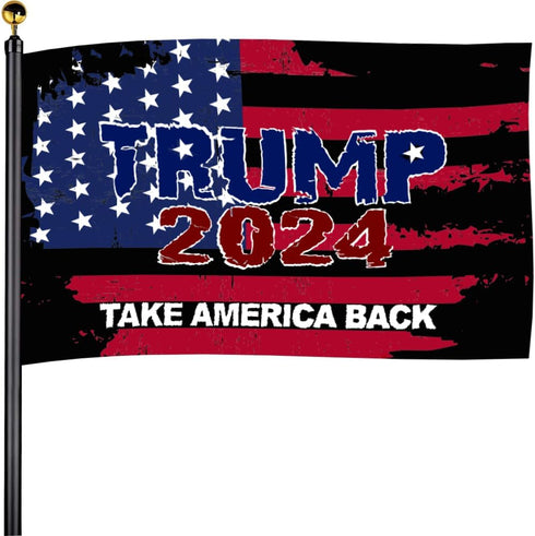 Trump 2024 Take America Back Flags 3x5 FT Outdoor - USA,Best Choice Trump Banner for Outside UV protection Fade Resistant for Farmhouse Garden Dec...