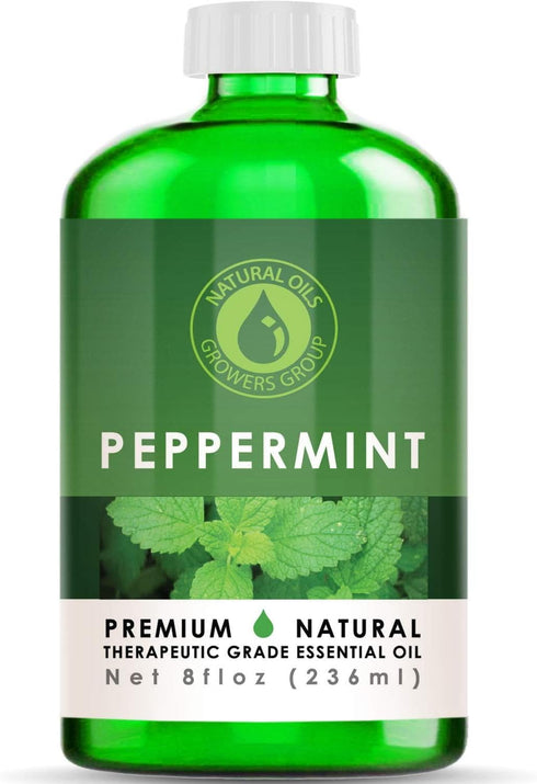 8 oz - Peppermint Essential Oil - Therapeutic Grade Peppermint Oil - 8 Ounce Bottle...
