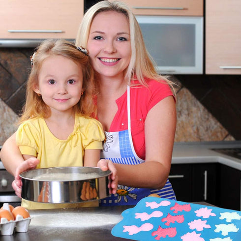 YuCool 3 Pack Dinosaur Chocolate Mold, Mini Dinosaur Silicone Gummy molds with 12-Cavity for Candy Chocolate Ice Cube-Purple,Blue, Green...