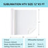 HTVRONT Sublimation HTV for Dark Fabric/Light Fabric - Matte Sublimation Vinyl 12" X 5FT - Sublimation Blanks for Sublimation Shirts/Bag/Hat/Pillo...