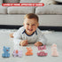 Baby Bath Toys for Babies 6 - 12 Months, 9 Pack No Hole Silicone Animal Bathtub Pool Float Toy Baby Girl Boy Present...