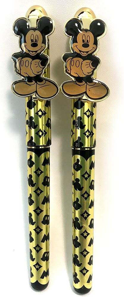 Mickey & Minnie Mouse Gold 2PCS Pen Set...