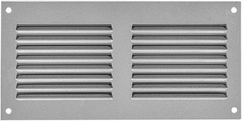 EUROPLAST 7x4 inch Vent Cover with Screen Mesh - Grey Register Vent Cover - Metal Air Return Grill - HVAC Vent Register for Home Improvement - Cei...