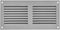 EUROPLAST 7x4 inch Vent Cover with Screen Mesh - Grey Register Vent Cover - Metal Air Return Grill - HVAC Vent Register for Home Improvement - Cei...