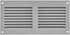 EUROPLAST 7x4 inch Vent Cover with Screen Mesh - Grey Register Vent Cover - Metal Air Return Grill - HVAC Vent Register for Home Improvement - Cei...